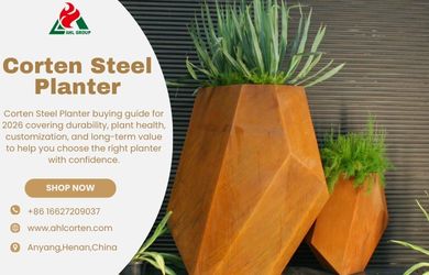 corten steel planter